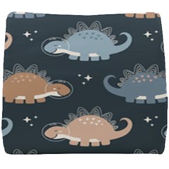 Dino Art Pattern Design Wallpaper Background Seat Cushion by uniart180623