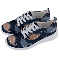 Dino Art Pattern Design Wallpaper Background Men s Lightweight Sports Shoes by uniart180623