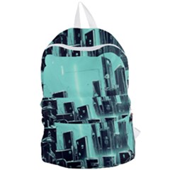 Buildings City Urban Destruction Background Foldable Lightweight Backpack by uniart180623