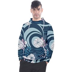 Flowers Pattern Floral Ocean Abstract Digital Art Men s Pullover Hoodie by uniart180623