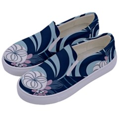 Flowers Pattern Floral Ocean Abstract Digital Art Kids  Canvas Slip Ons by uniart180623