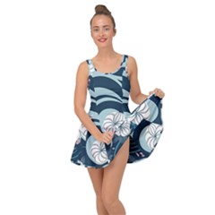 Flowers Pattern Floral Ocean Abstract Digital Art Inside Out Casual Dress by uniart180623