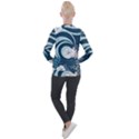 Flowers Pattern Floral Ocean Abstract Digital Art Casual Zip Up Jacket View2