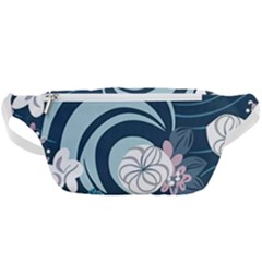 Flowers Pattern Floral Ocean Abstract Digital Art Waist Bag  by uniart180623