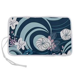 Flowers Pattern Floral Ocean Abstract Digital Art Pen Storage Case (s) by uniart180623