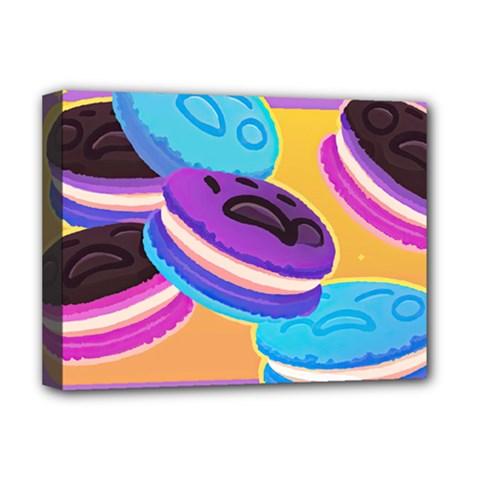 Cookies Chocolate Cookies Sweets Snacks Baked Goods Food Deluxe Canvas 16  X 12  (stretched) 