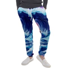 Storm Tsunami Waves Ocean Sea Nautical Nature Men s Jogger Sweatpants by uniart180623