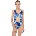 Storm Tsunami Waves Ocean Sea Nautical Nature Center Cut Out Swimsuit View1