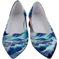 Storm Tsunami Waves Ocean Sea Nautical Nature Women s Block Heels  by uniart180623