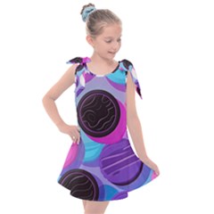 Cookies Chocolate Cookies Sweets Snacks Baked Goods Kids  Tie Up Tunic Dress by uniart180623