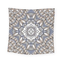 Flower Art Decorative Mandala Pattern Ornamental Square Tapestry (small) by uniart180623