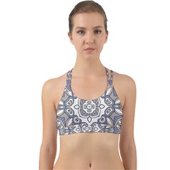 Flower Art Decorative Mandala Pattern Ornamental Back Web Sports Bra by uniart180623