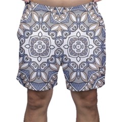 Flower Art Decorative Mandala Pattern Ornamental Men s Shorts by uniart180623