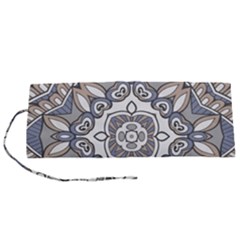 Flower Art Decorative Mandala Pattern Ornamental Roll Up Canvas Pencil Holder (s) by uniart180623