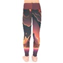 Fire Flame Burn Hot Heat Light Burning Orange Kids  Leggings View2