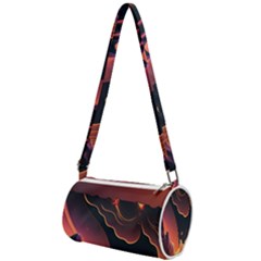 Fire Flame Burn Hot Heat Light Burning Orange Mini Cylinder Bag by uniart180623