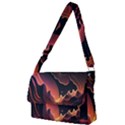 Fire Flame Burn Hot Heat Light Burning Orange Full Print Messenger Bag (L) View1