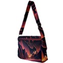 Fire Flame Burn Hot Heat Light Burning Orange Full Print Messenger Bag (L) View2