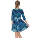 Waves Ocean Sea Abstract Whimsical Abstract Art Smock Dress View2