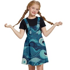 Waves Ocean Sea Abstract Whimsical Abstract Art Kids  Apron Dress by uniart180623