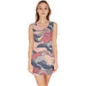 Waves Ocean Sea Water Pattern Rough Seas Bodycon Dress View1