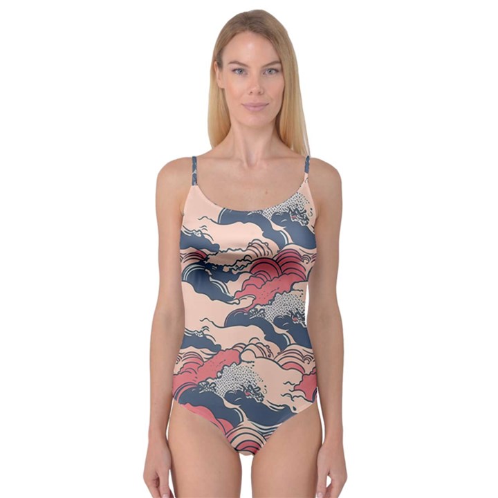 Waves Ocean Sea Water Pattern Rough Seas Camisole Leotard 