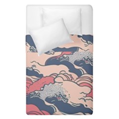 Waves Ocean Sea Water Pattern Rough Seas Duvet Cover Double Side (single Size) by uniart180623