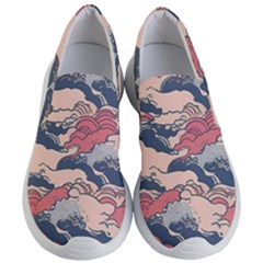 Waves Ocean Sea Water Pattern Rough Seas Women s Lightweight Slip Ons by uniart180623