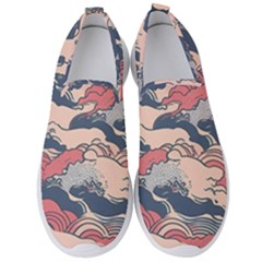 Waves Ocean Sea Water Pattern Rough Seas Men s Slip On Sneakers by uniart180623