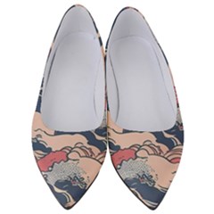 Waves Ocean Sea Water Pattern Rough Seas Women s Low Heels by uniart180623