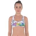 Rainbow Fun Cute Minimal Doodle Drawing Got No Strings Sports Bra View1