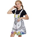 Rainbow Fun Cute Minimal Doodle Drawing Kids  Apron Dress View2