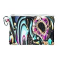 Garden Flower Nature Digital Art Abstract Canvas Cosmetic Bag (Large) View1