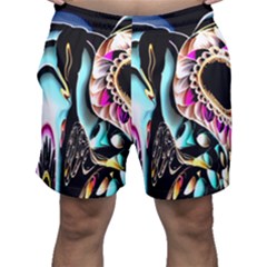 Garden Flower Nature Digital Art Abstract Men s Shorts by uniart180623