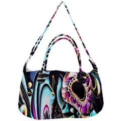 Garden Flower Nature Digital Art Abstract Removable Strap Handbag by uniart180623