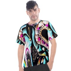 Garden Flower Nature Digital Art Abstract Men s Sport Top by uniart180623