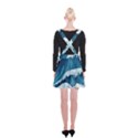 Waves Ocean Sea Pattern Water Tsunami Rough Seas Suspender Skater Skirt View2