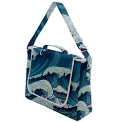 Waves Ocean Sea Pattern Water Tsunami Rough Seas Box Up Messenger Bag by uniart180623