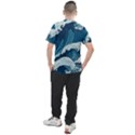 Waves Ocean Sea Pattern Water Tsunami Rough Seas Men s Sport Top View2