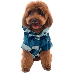 Waves Ocean Sea Pattern Water Tsunami Rough Seas Dog Coat by uniart180623