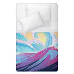 Waves Ocean Sea Tsunami Nautical Duvet Cover (single Size) by uniart180623