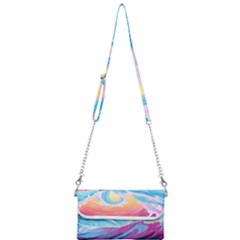 Waves Ocean Sea Tsunami Nautical Mini Crossbody Handbag by uniart180623