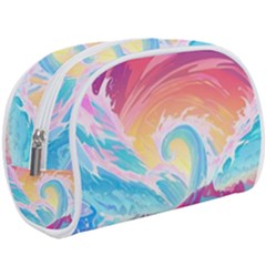 Waves Ocean Sea Tsunami Nautical Make Up Case (large) by uniart180623