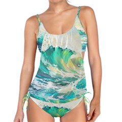 Waves Ocean Sea Tsunami Nautical Art Tankini Set by uniart180623