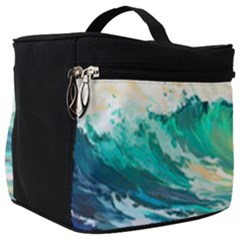 Waves Ocean Sea Tsunami Nautical Art Make Up Travel Bag (big) by uniart180623