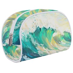 Waves Ocean Sea Tsunami Nautical Art Make Up Case (medium) by uniart180623