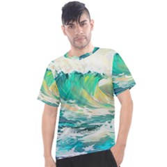 Waves Ocean Sea Tsunami Nautical Art Men s Sport Top by uniart180623