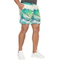 Waves Ocean Sea Tsunami Nautical Art Men s Runner Shorts View2