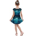 Tsunami Waves Ocean Sea Nautical Nature Water Kids  Cap Sleeve Dress View2