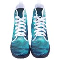 Tsunami Waves Ocean Sea Nautical Nature Water Kid s High-Top Canvas Sneakers View1